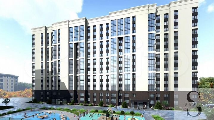 2-к. квартира, 56,2 м², 1/14 эт.