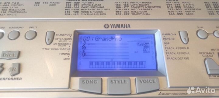 Синтезатор Yamaha PSR-450 чистый и рабочий