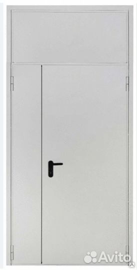 Дверь 1350шир -2360 выс с фрамугой противопожарная