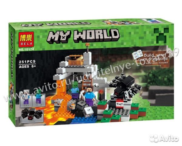 Конструктор Minecraft - Bela 10174, 251 деталь