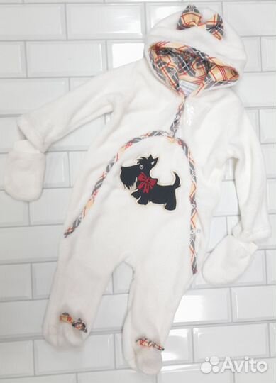 Комбинезон махровый новый на девочку размер 74/80