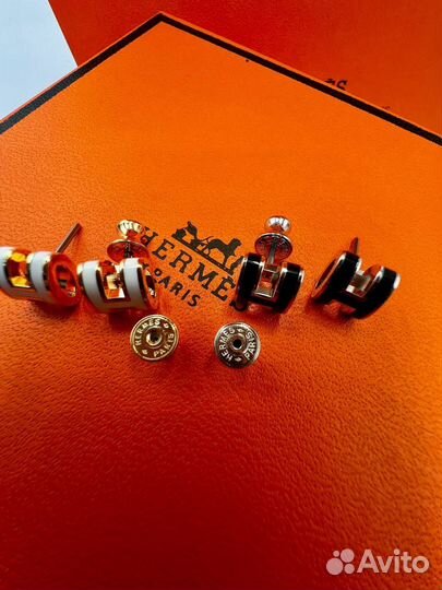 Мини серьги Hermes