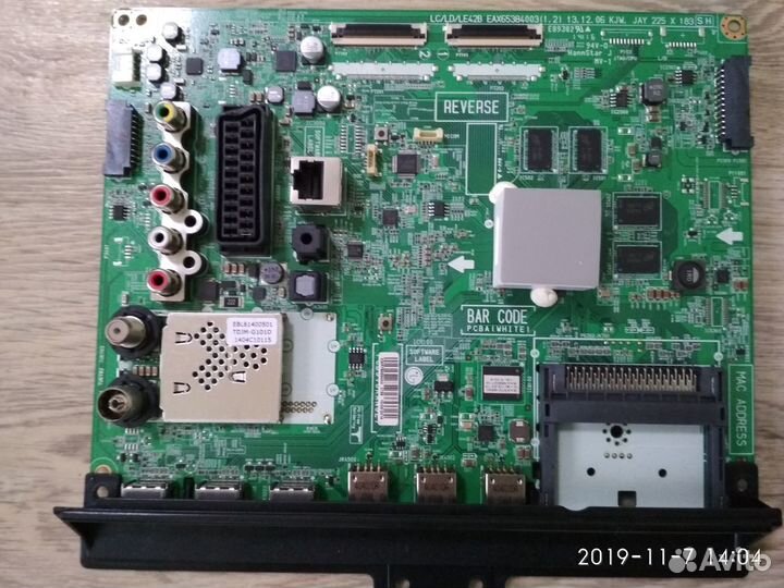 Main платы на тв