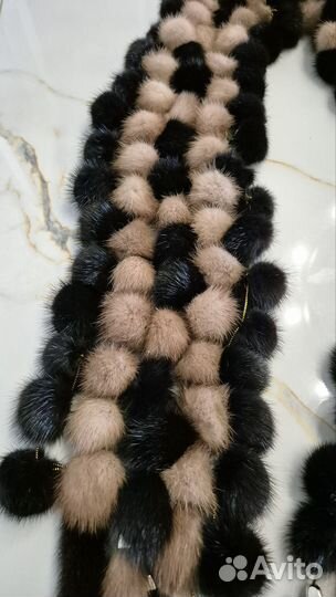 Норковый шарф