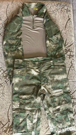 Тактический боевой костюм мох с защитой