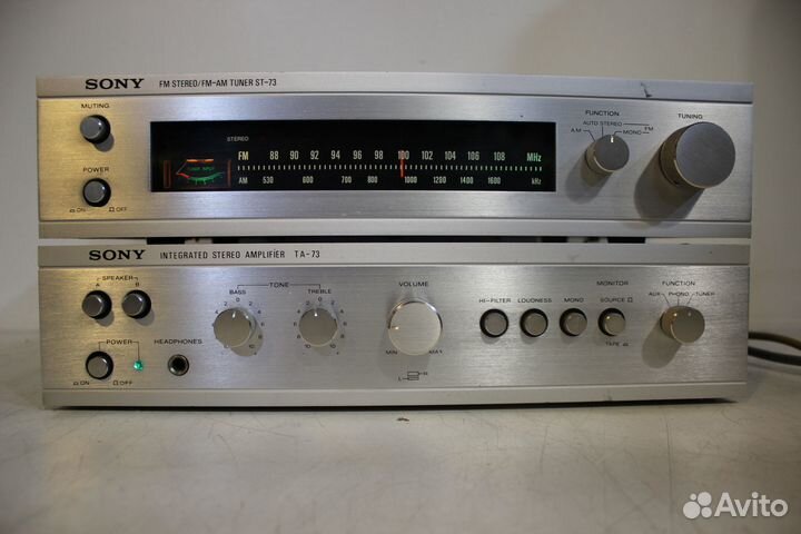 Sony TA-73+ST-73 Стерео Усилитель+Тюнер Japan