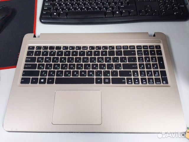 Topcase топкейс клавиатура для asus X540L золото
