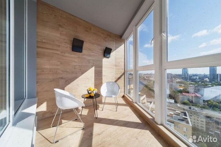 Балконы пластиковые с панорамным остеклением