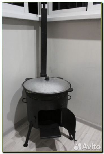 Казан 10л+печь 3мм.Подарки.Доставка