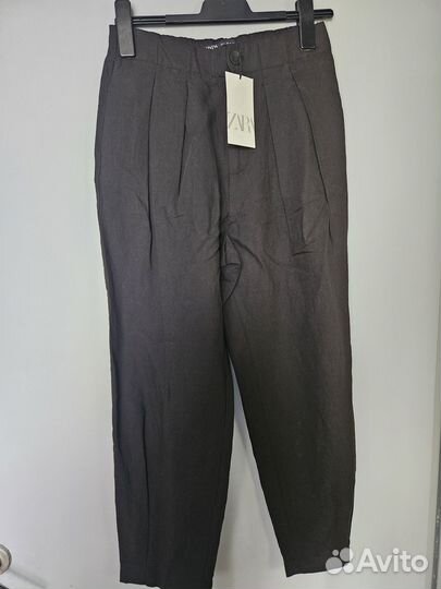 Льняные брюки Zara новые
