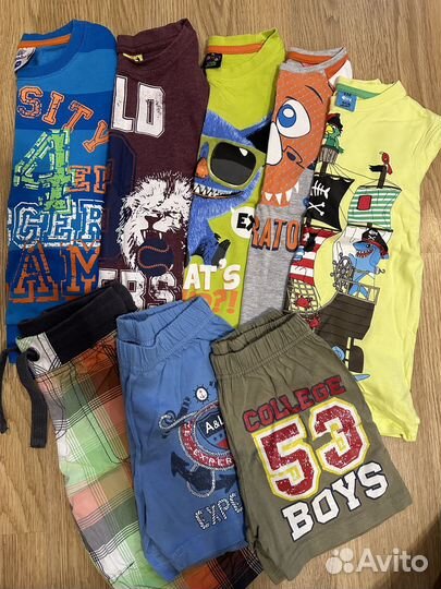 Вещи пакетом на мальчика 110 116