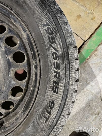 R15 Hankook Winter I'Pike 195/65, PCD 5x110 DIA 65.1