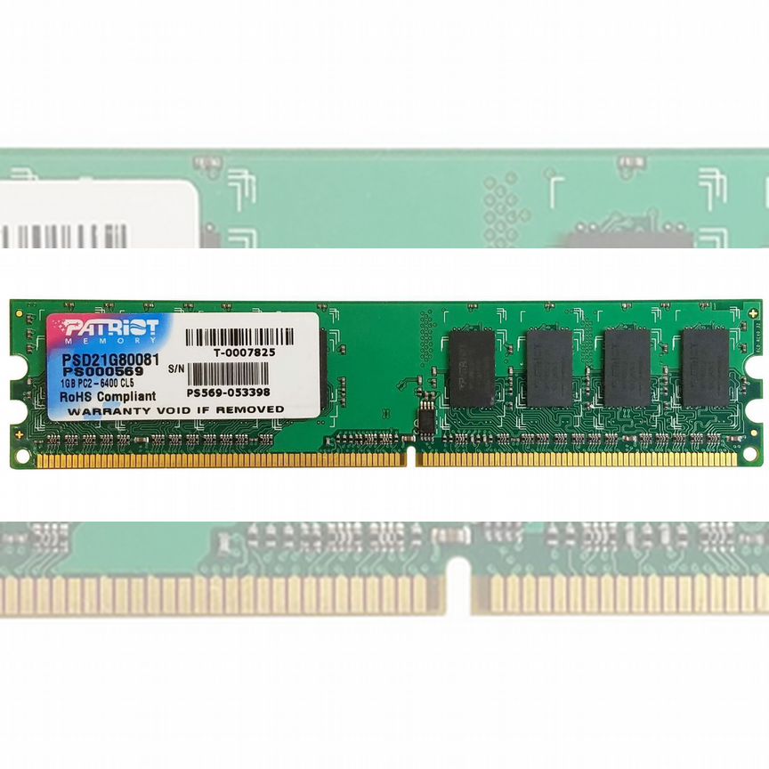 [PSD21G80081] Оперативная Память Patriot Ddr2 1gb Psd21g80081