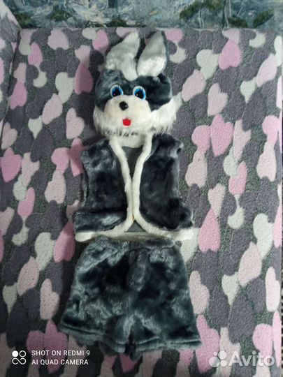 Новогодний костюм зайчика на 2-4 года прокат