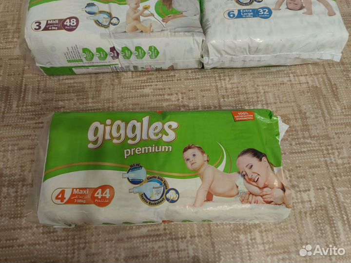 Подгузники памперсы детские giggles premium