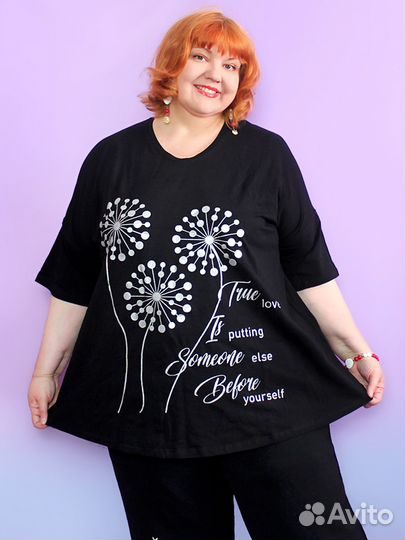 Футболка Lagoon большого размера 64-66 68-70 72-74