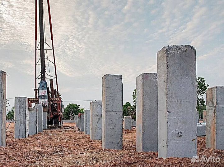 Забить жб сваи / Заводские гарантия качества