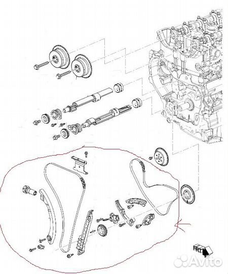 Полный рем. комплект грм на Captiva/Antara LE9