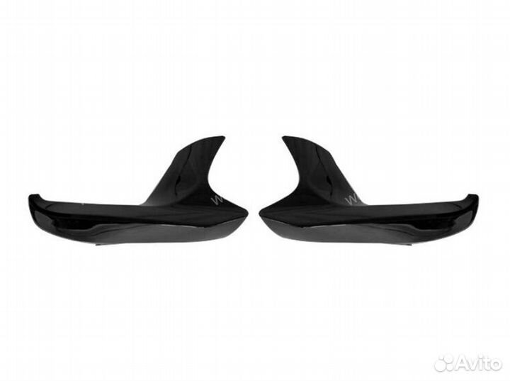 Клыки BMW 5 F90 дорестайлинг черный глянец тюнинг