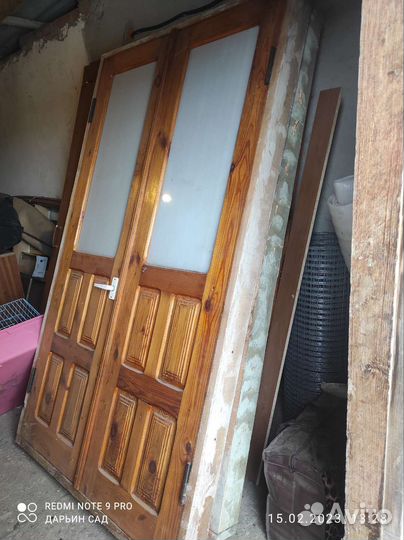 Двери межкомнатные со стеклом бу