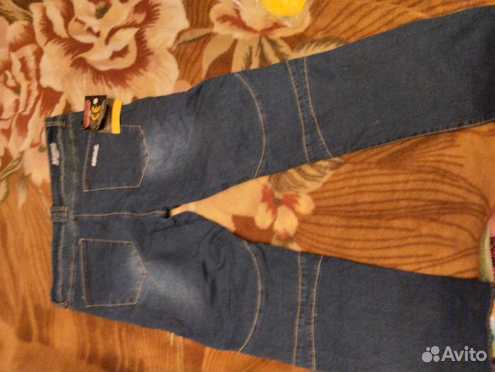 Мото джинсы мужские