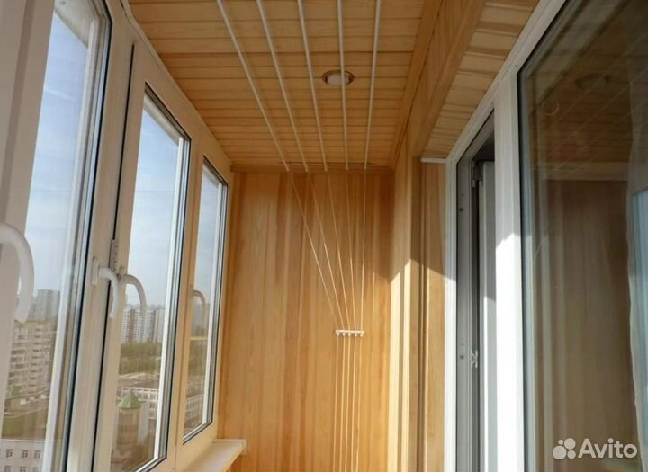 Остекление балкона с обшивкой