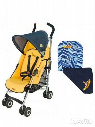 Коляска трость maclaren quest yellow submarine