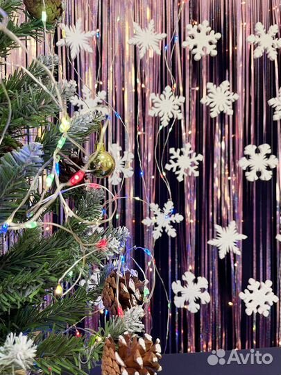 Набор снежинок 48 шт. d - 100 мм №11