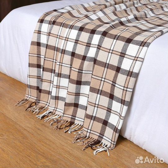 Плед Валенсия 140х200см, 03/babble, белый/пес/кор