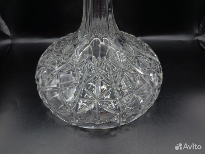 Графин Штоф Декантер Старинный Хрусталь Винтаж