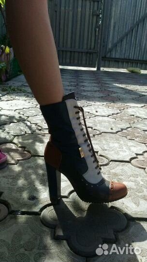 Сапоги кожаные