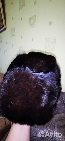 Шапка ушанка из кролика