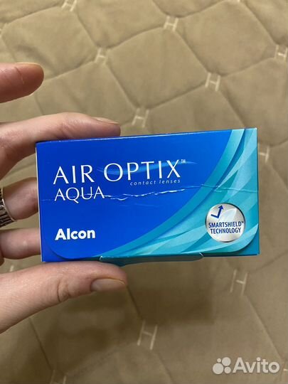 Линзы контактные air optix aqua -1.75 6 штук