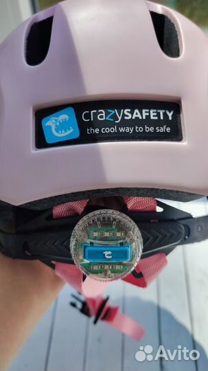 Шлем защитный для роликов.Crazy Safety, Акула