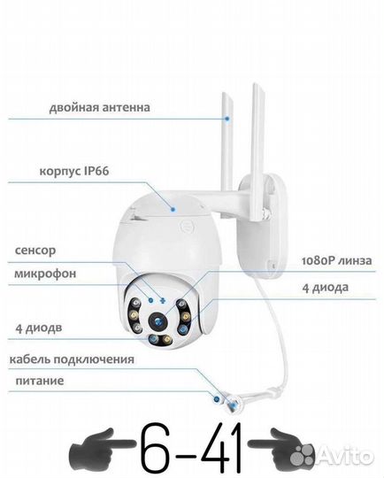 Видеоккамера уличная WiFi