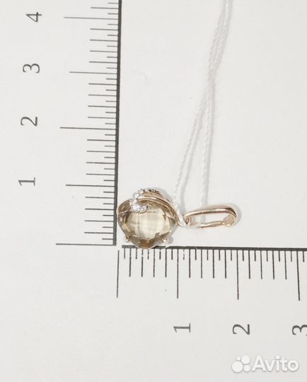 Подвеска с синтетическим камнем Золото