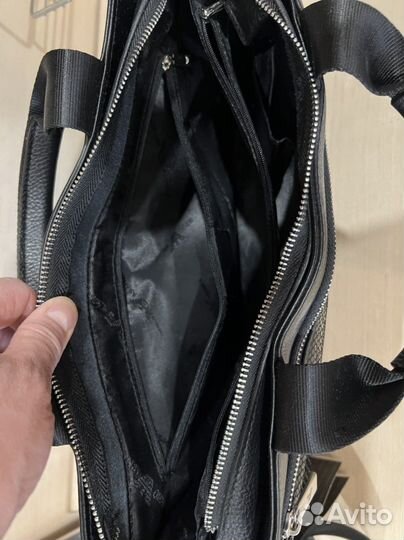 Сумка портфель мужская натуральная кожа