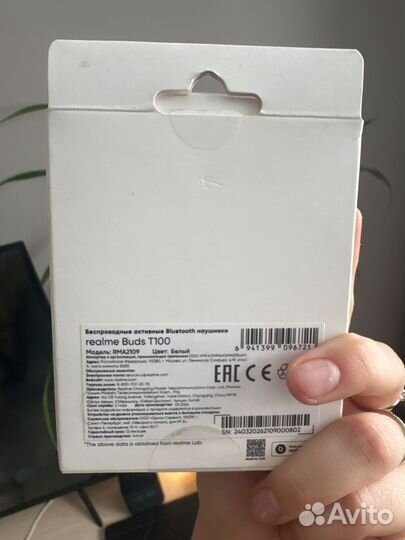 Наушники realme buds t100