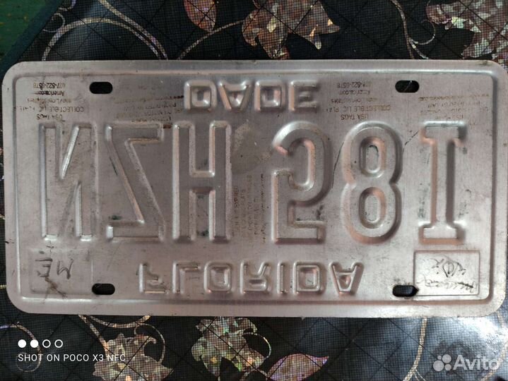 Номерной знак usa в коллекцию