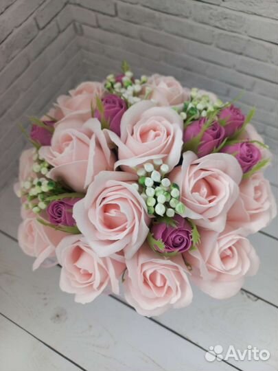 Букет из мыльных цветов