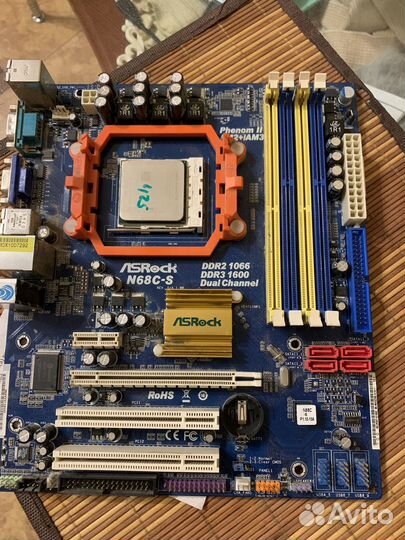 Материнская плата asrock n68c-s