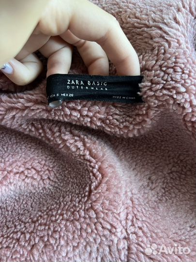 Дубленка zara укороченная