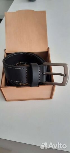 Мужской кожаный ремень ручной работы