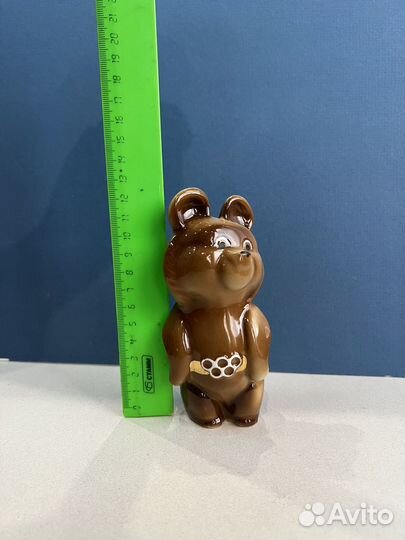 Олимпийский мишка фарфор статуэтка
