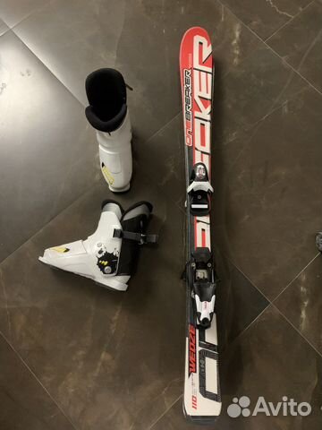Горные лыжи 110 см с ботинками 32-34 р-р