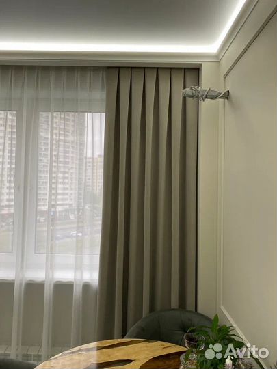 Пошив штор,навеска,отпаривание