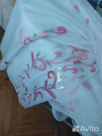 Готовая штора из тюли