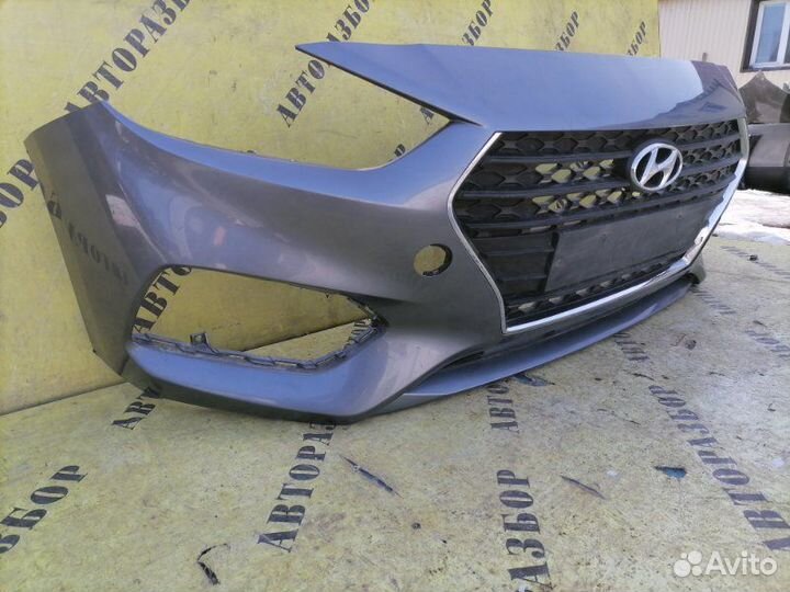 Бампер передний Hyundai Solaris 2017-H.b