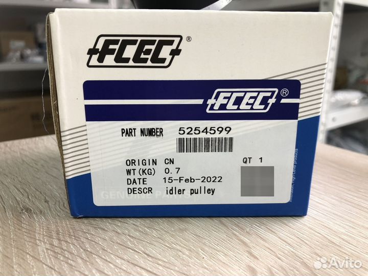 Ролик промежуточный гладкий Газель Cummins 2.8