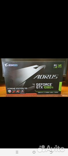 Видеокарта GTX 1080 ti aorus xertrim edition